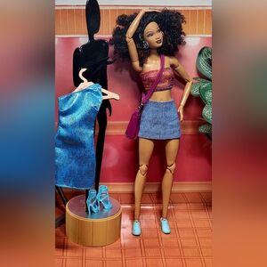 Ooak Barbie SIS Trichelle Doll With Made To Move Body.